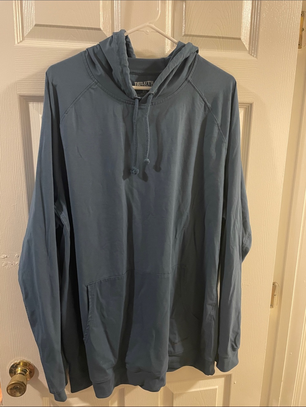 Duluth Trading Co 2XL Blue Hooded Pullover